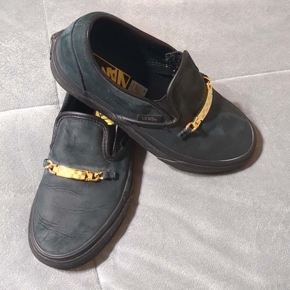 Vans Cher Strauberry Black Skate Slip-on Punk Rock Style Women size 5 - Picture 3 of 7